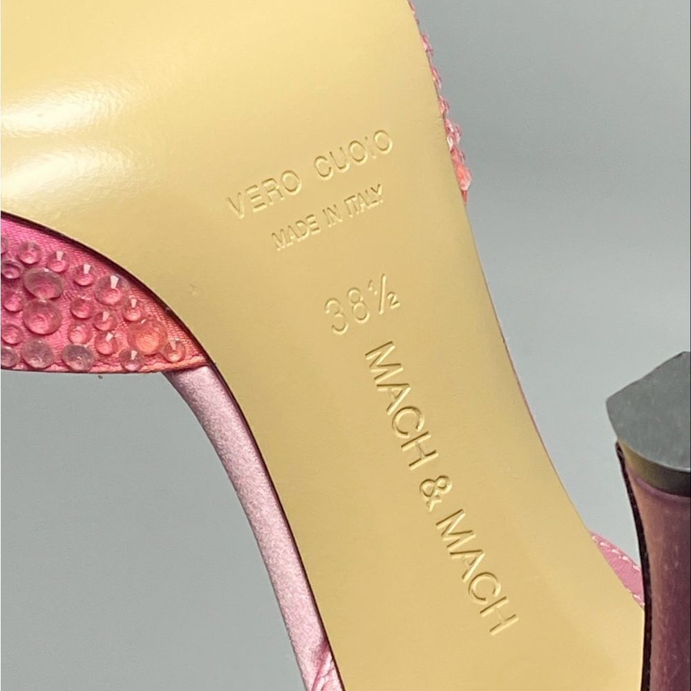 Mach & Mach Crystal-embellished ombré satin pumps size 38.5 - Picture 15 of 15